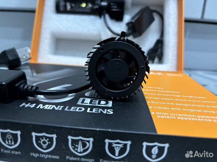 Светодиодные лампы h4 с линзой y6
