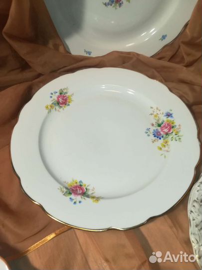 Блюдо и тарелки Дулево СССР