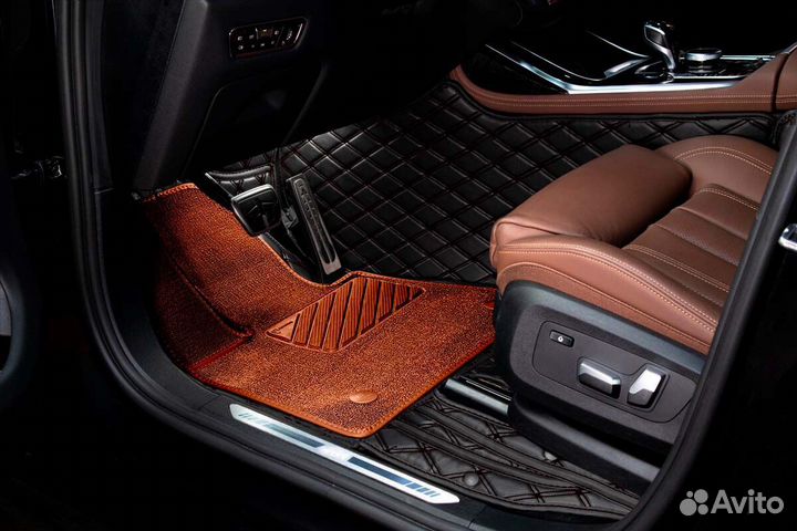 3D Коврики Mercedes S E Класс из Экокожи