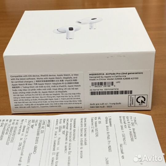 Apple AirPods Pro 2 Lightning (MQD83ZP/A) - Мвидео