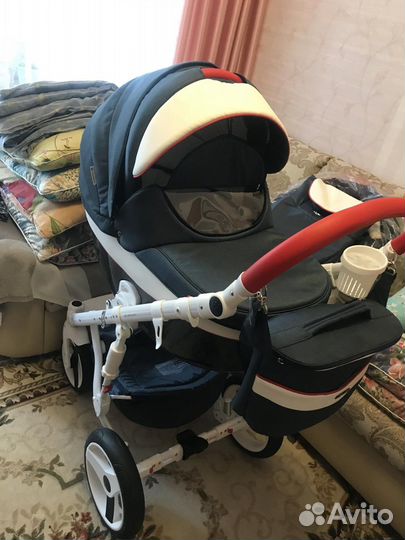 Коляска 3в1 Adamex monte carbon