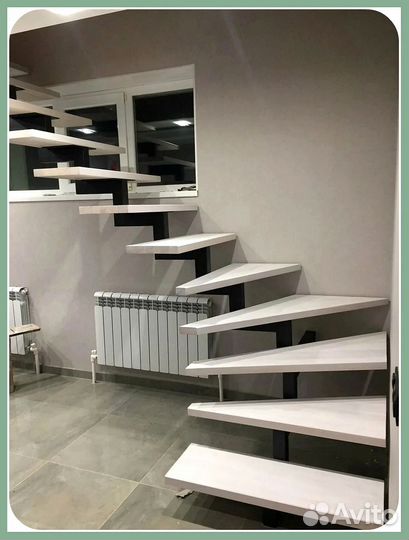 Лестница на металлокаркасе