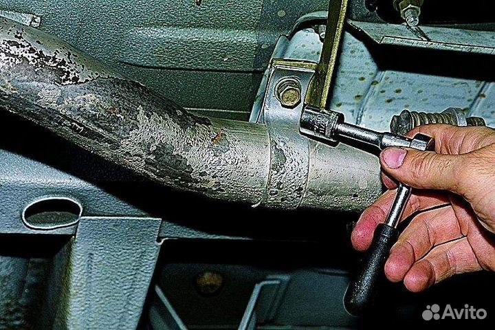 Замена трубы глушит. Skoda Octavia 2013-2017