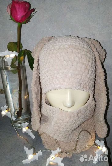 Шапка балаклава новая, ручной работы, подарок