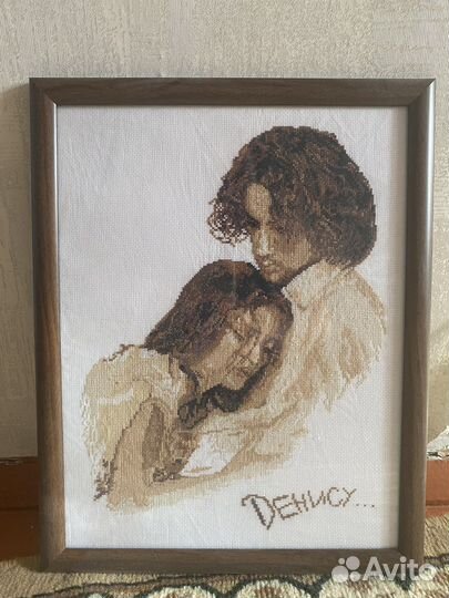 Картина вышитая крестом ручная работа