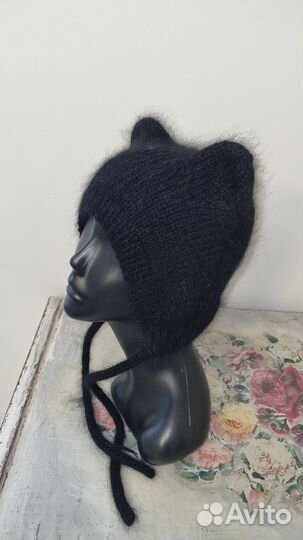Шапочка чепчик из пуха норки размер 53-56