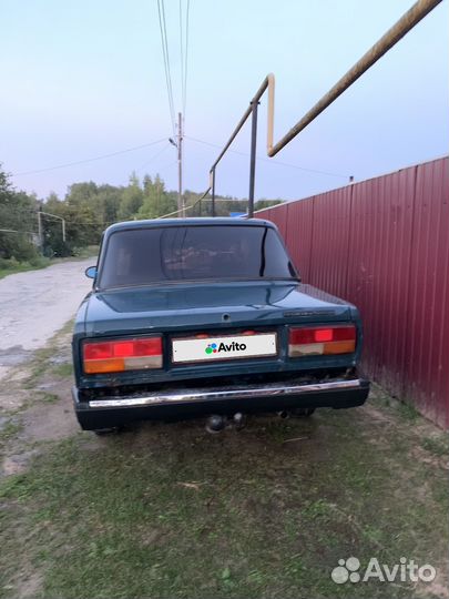 ВАЗ 2107 1.6 МТ, 2000, битый, 56 400 км