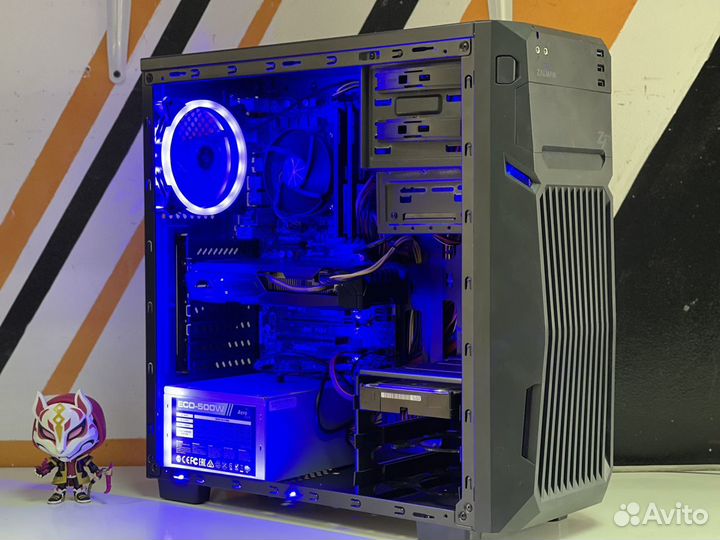 Игровой пк intel core i3 10100f/ gtx 1050Ti