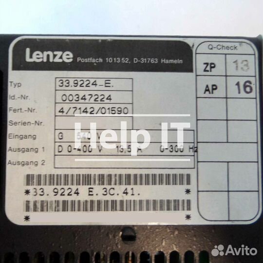 Преобразователь частоты Lenze 33.9224-E