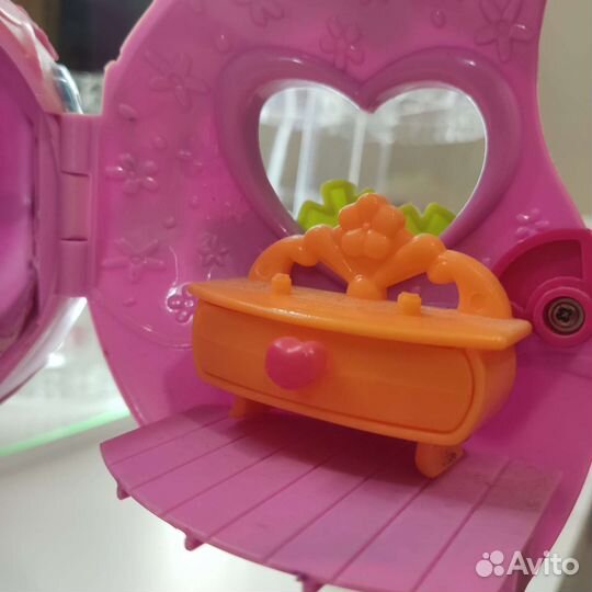 Розовый кукольный домик, для пони маленький