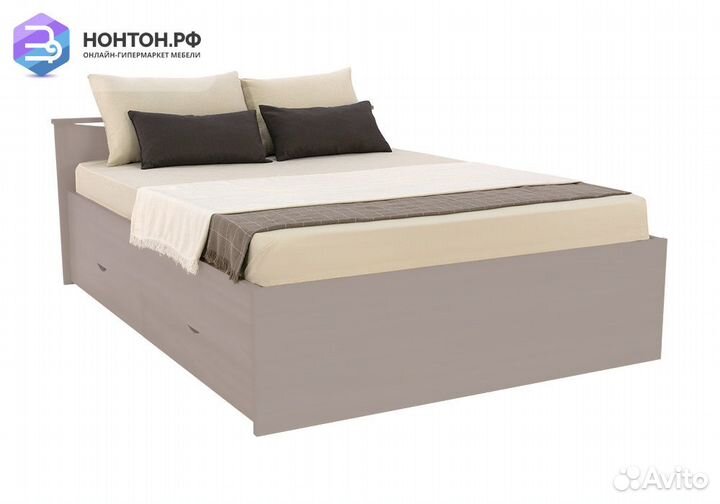 Кровать Мелисса с ящиками капучино