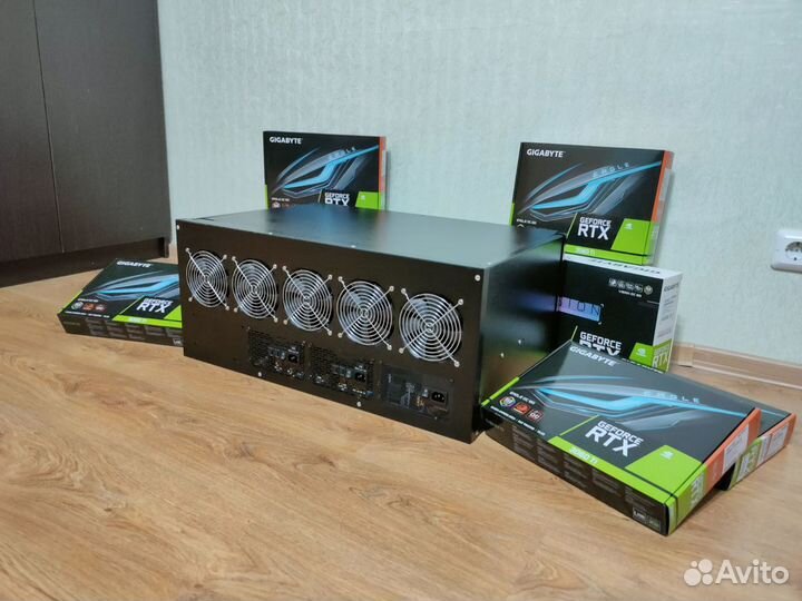 Майнинг ферма Rtx3060ti (16штук)