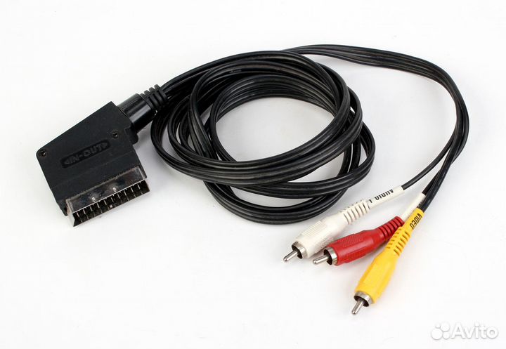 Кабель scart - RCA (Audio - L/R, Video), RGB