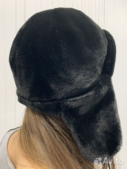 Шапка-ушанка женская