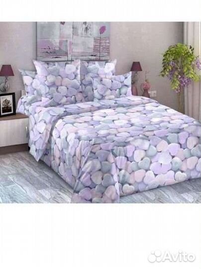 Белье постельное 2 спальное с евро простынёй