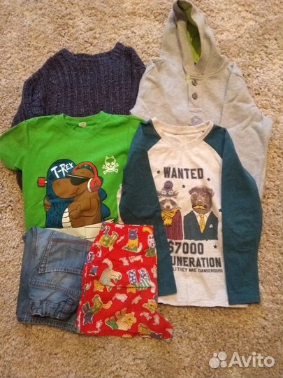 Вещи пакетом на мальчика 116,122