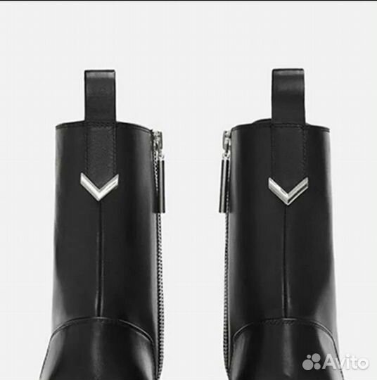 Кожанные ботинки Zara
