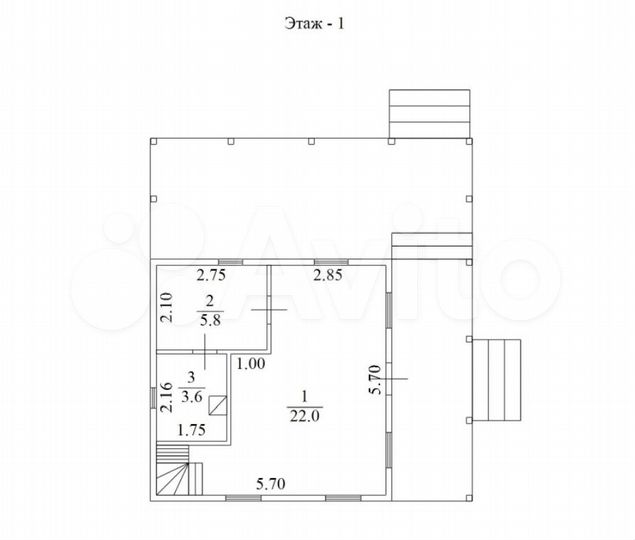 Дача 109,9 м² на участке 9 сот.