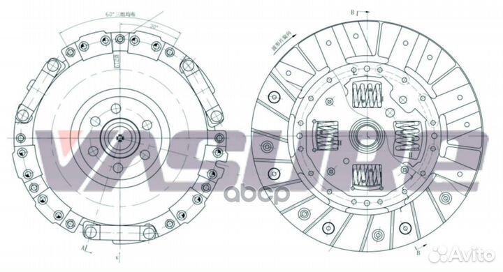 Сцепление в сборе (запчасть) VRK057 vasure