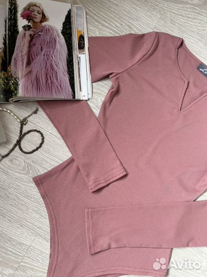 Боди в рубчик, новый