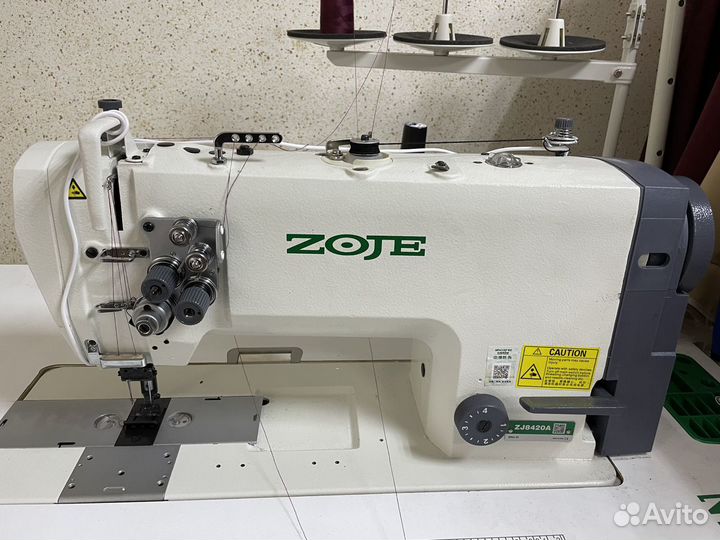 Двухигольная швейная машина zoje ZJ8420A