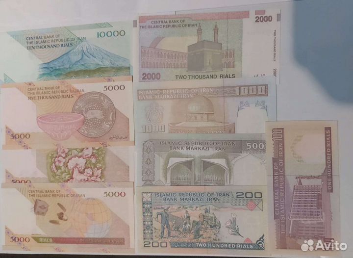 Банкноты Ирана.Ливана.Непала и другие