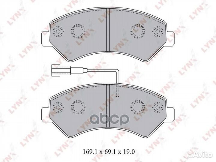 Колодки тормозные дисковые перед BD2829 LYN