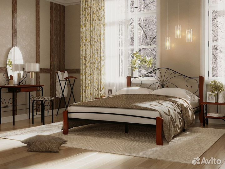 Кровать кованная