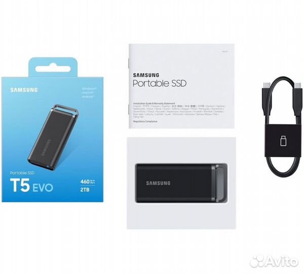 Внешний SSD Samsung T5 Evo 2 Tb New