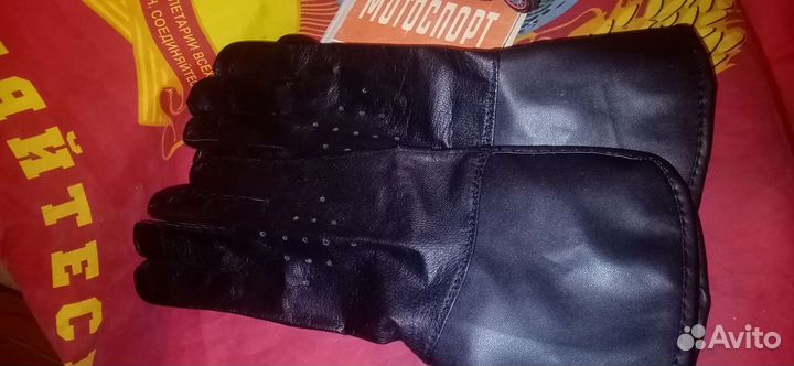 Краги мотоциклетные 4 вида 1970 ретро мото перчатк