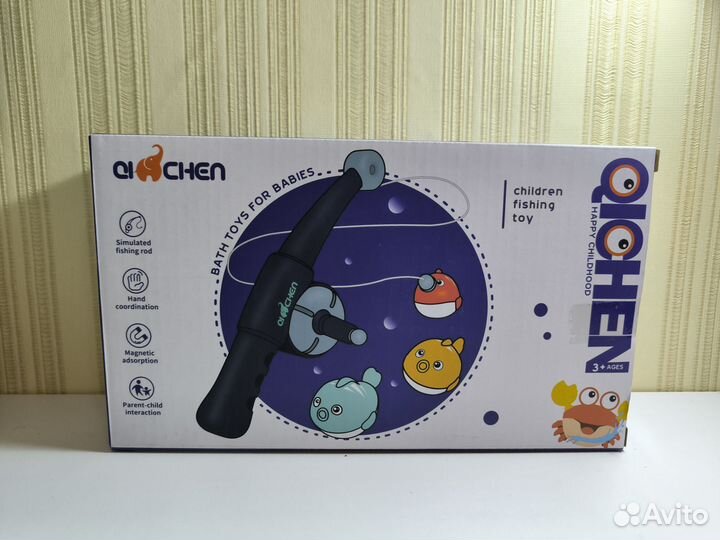 Игра-рыбалка для ванной с динозавриками. Новая