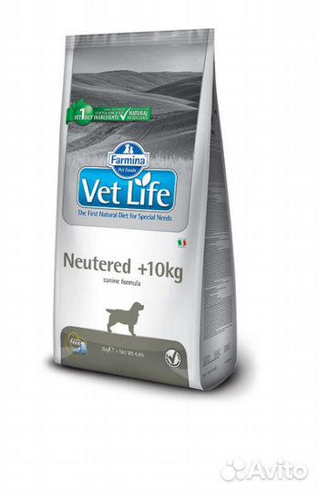 Корм для собак Farmina Vet Life Neutered + 10 кг D