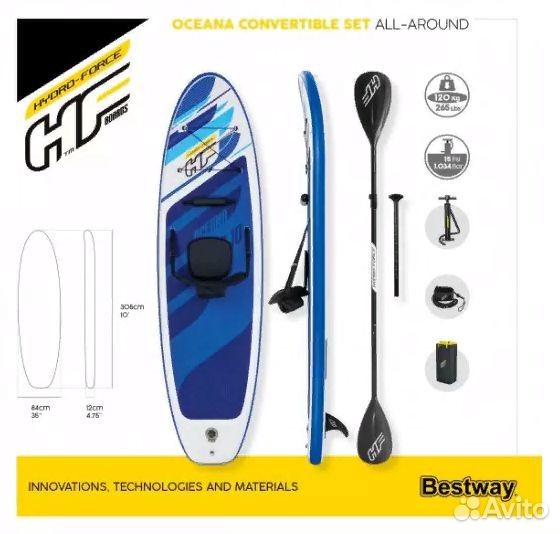 SUP-доска-каяк 