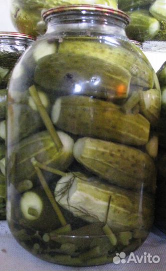 Огурцы, помидоры маринованные домашние, 3 л
