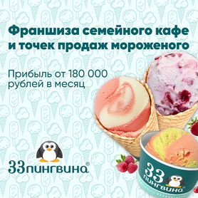 Франшиза семейного кафе и точек продаж мороженого