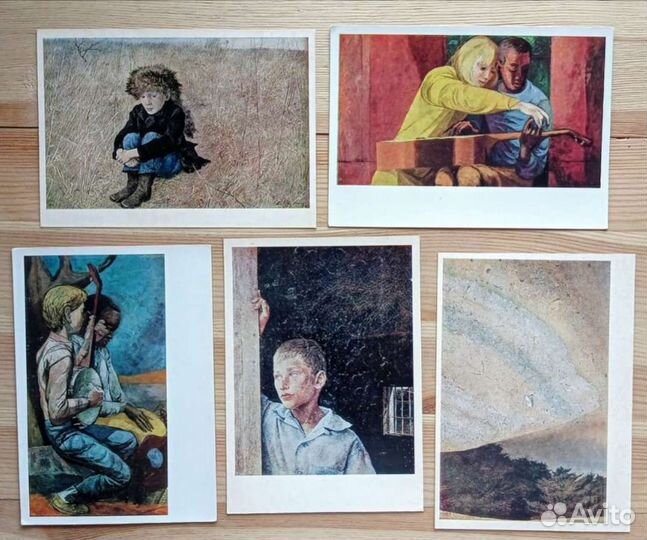 Живопись США на Советских открытках, 55шт