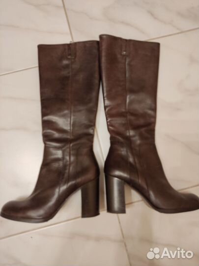 Сапоги женские осенние кожа 36 р (Албания)