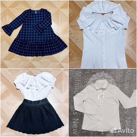 Школьные платье, юбка, блузки (7-9 лет)