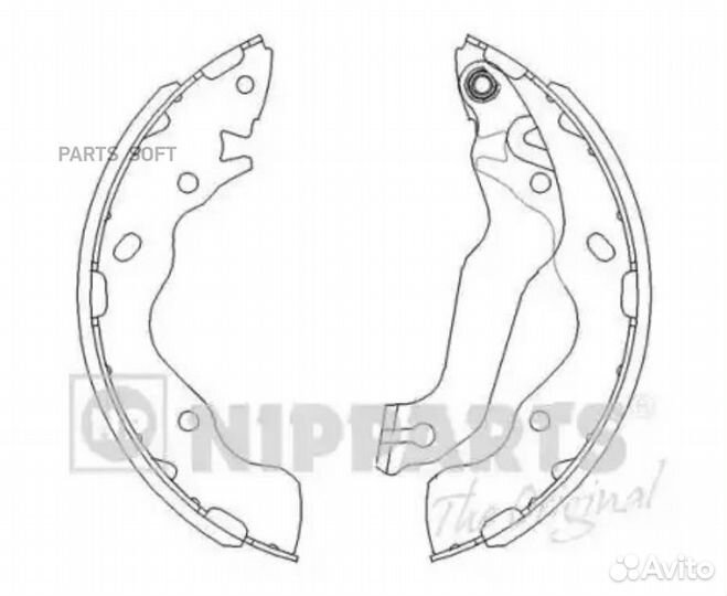 Nipparts J3500525 Колодки торм