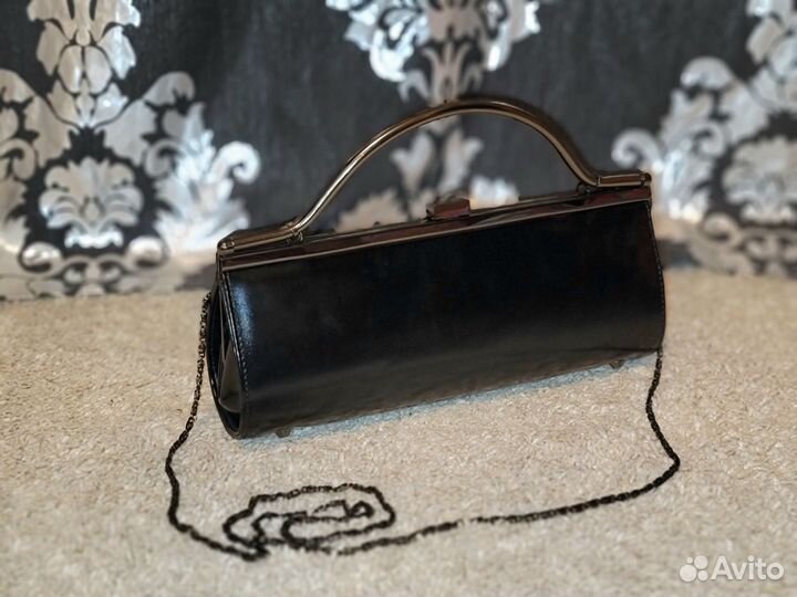 Сумка клатч натуральная кожа женская