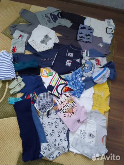 Пакет вещей на мальчика на весну 68-80