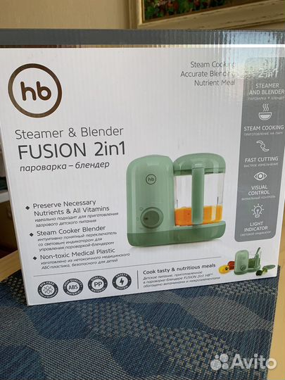 Пароварка блендер happy baby