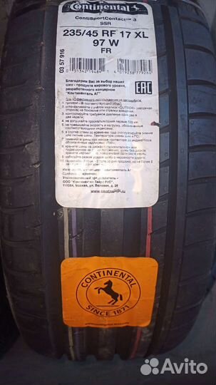 Continental ContiSportContact 3 235/45 R17 97W