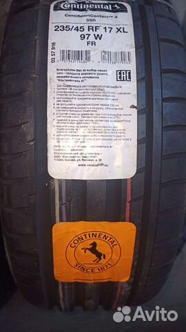 Continental ContiSportContact 3 235/45 R17 97W