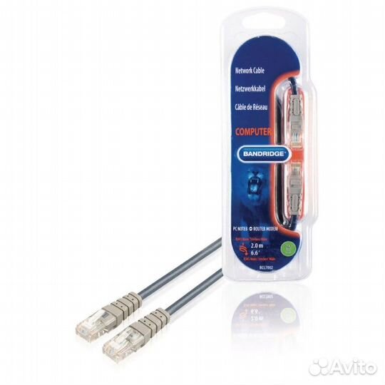 Патч-корд экранированный 2.0 метра cat.5e BCL7002