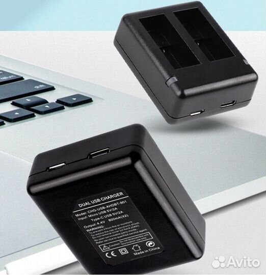 Компактная зарядка KingMa на 2 акб GoPro 11