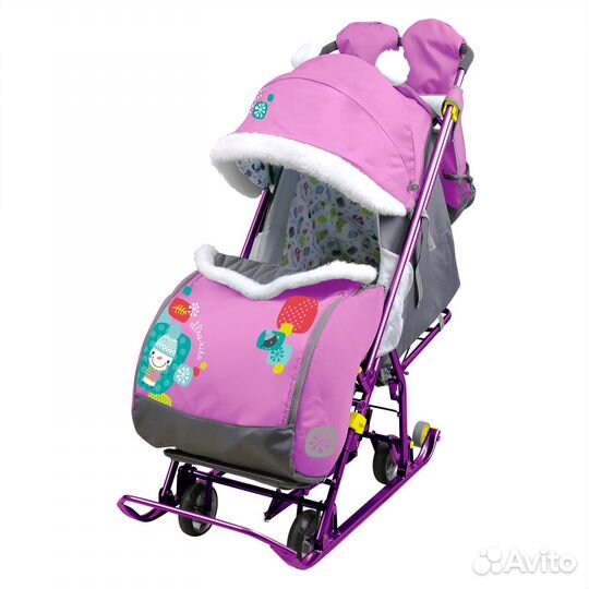 Санки-коляска комбинированные 