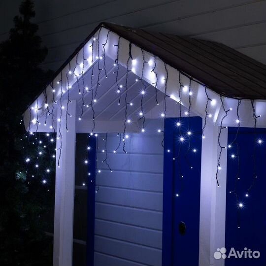 Гирлянда «Бахрома» 3 0.6 м, IP44, умс, тёмная ни