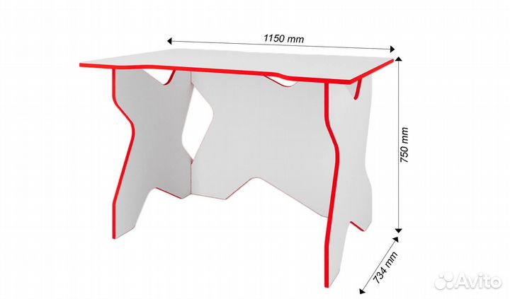 Компьютерный стол Игровой-801eap игровой классичес