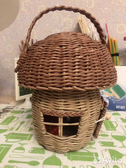 Плетеный домик-грибок